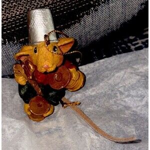 Kurt Adler Hole In The Wall Gang Christmas Ornament Sewing Mouse